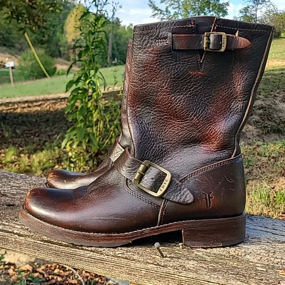 Frye women's leather boots size 8 - Picture 1 of 6